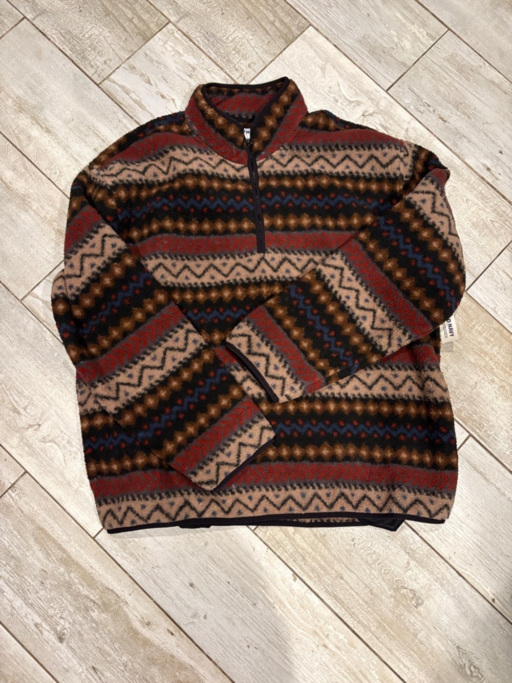 [Old Navy] Pattern Sherpa Sweater - Size XXL NWT
